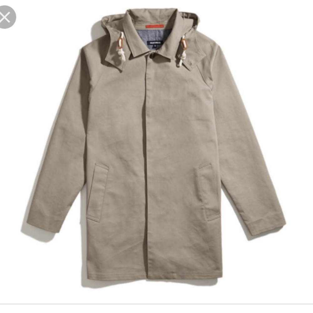 New Mens JackThreads “Mac Jacket” khaki size M.